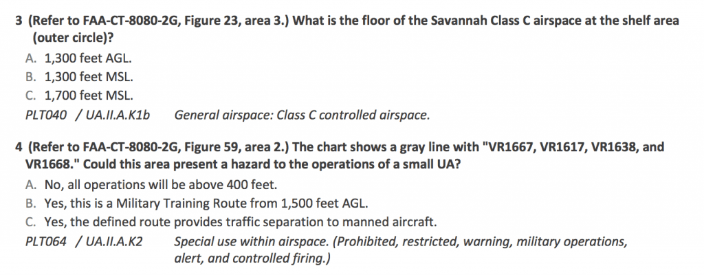 how to read a sectional chart part 107 drone test